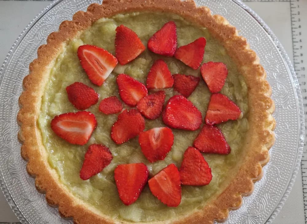 Image Tarte Fraises Rhubarbe Meringuée 34
