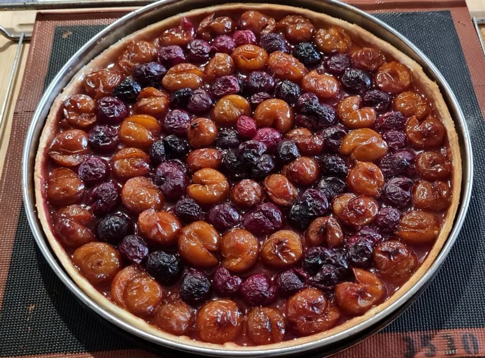 Image Tarte Mirabelles Cerises 14