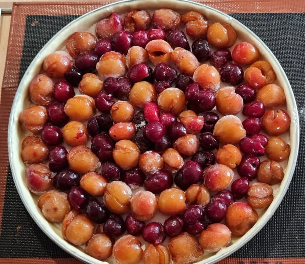 Image Tarte Mirabelles Cerises 12