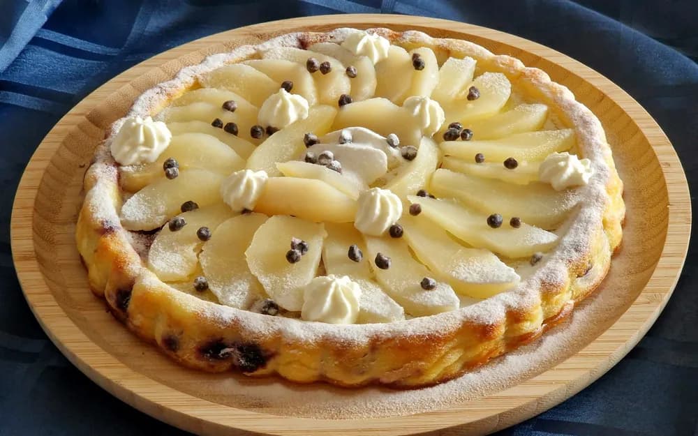 Image principale Tarte Renversée Myrtilles Poires