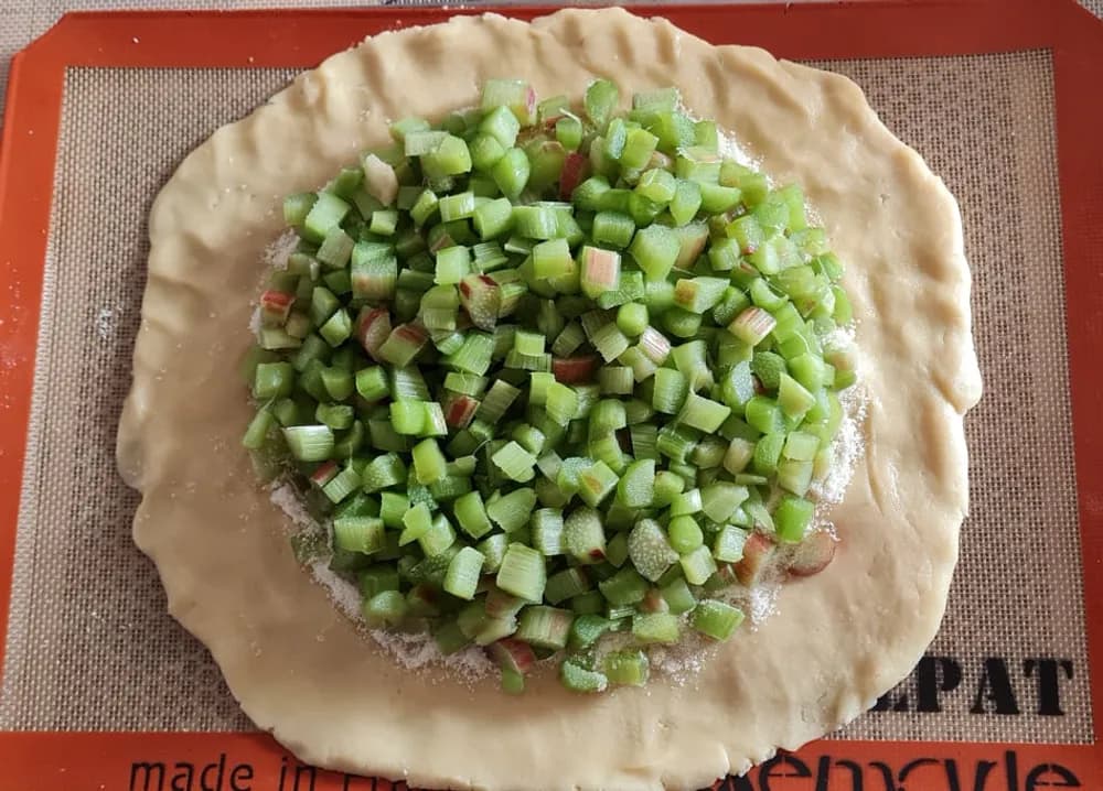Image Tarte Rustique à la Rhubarbe 27