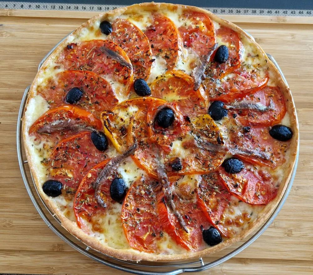 Image principale Tarte Tomates Mozza Façon Pizza