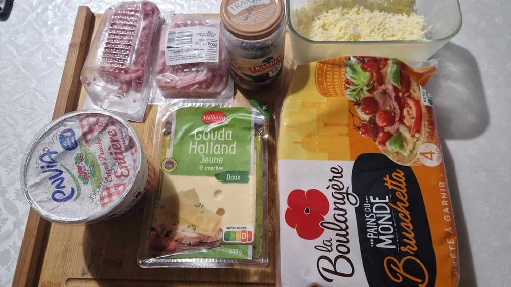 Image Tartines Gouda Jambon Bacon 2
